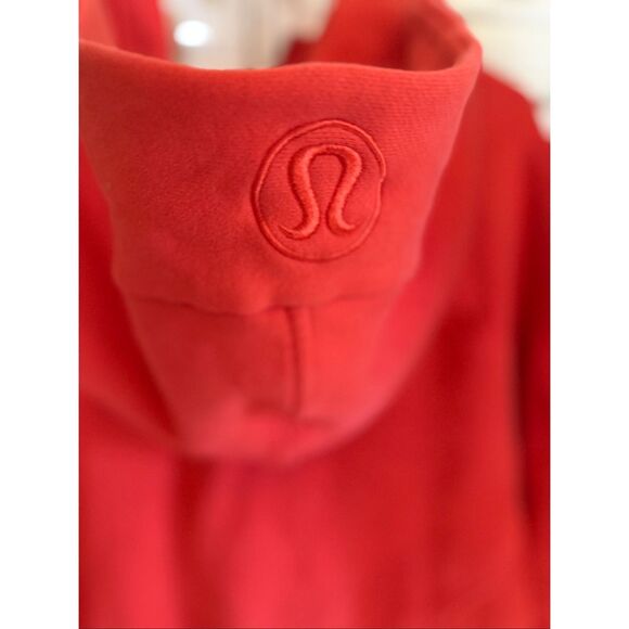 Lululemon Women's Scuba Half Zip Oversized Hoodie Orange Size M/L - Picture 2 of 9